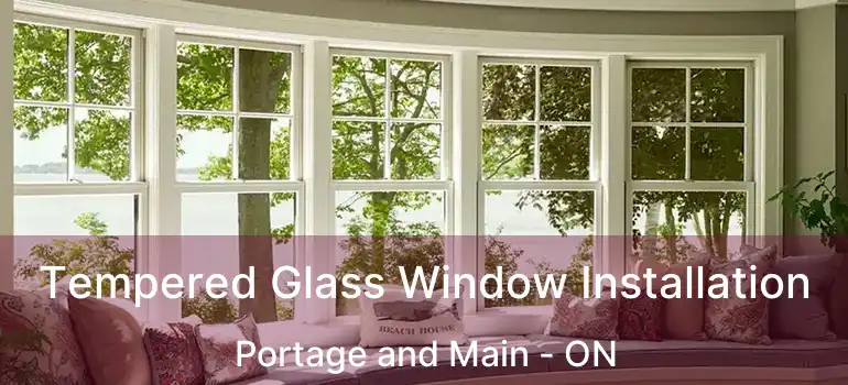  Tempered Glass Window Installation Portage and Main - ON