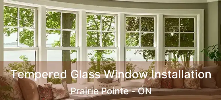  Tempered Glass Window Installation Prairie Pointe - ON