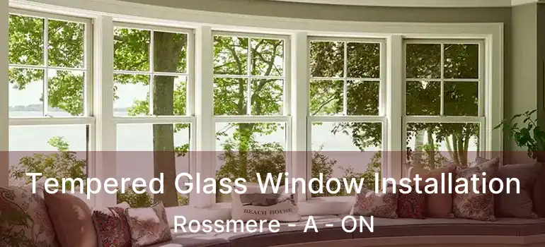  Tempered Glass Window Installation Rossmere - A - ON