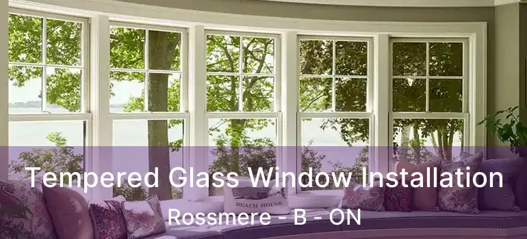  Tempered Glass Window Installation Rossmere - B - ON