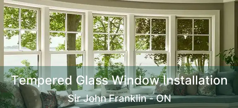  Tempered Glass Window Installation Sir John Franklin - ON