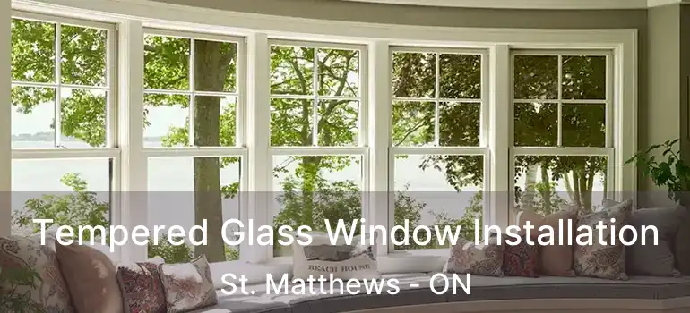  Tempered Glass Window Installation St. Matthews - ON