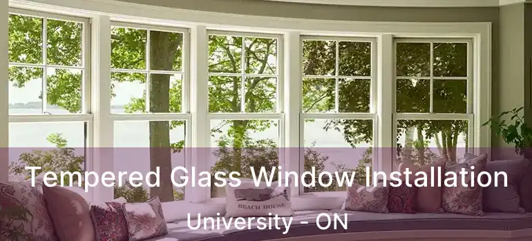  Tempered Glass Window Installation University - ON