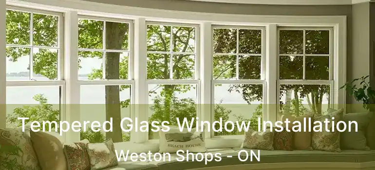  Tempered Glass Window Installation Weston Shops - ON