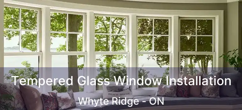  Tempered Glass Window Installation Whyte Ridge - ON