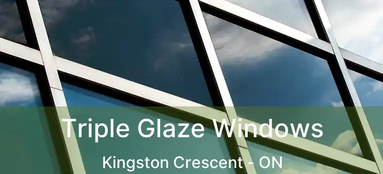  Triple Glaze Windows Kingston Crescent - ON