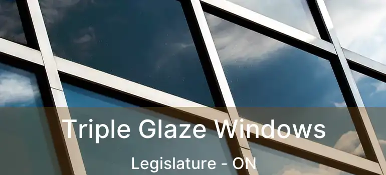  Triple Glaze Windows Legislature - ON