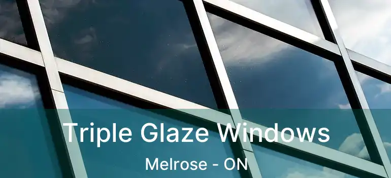  Triple Glaze Windows Melrose - ON