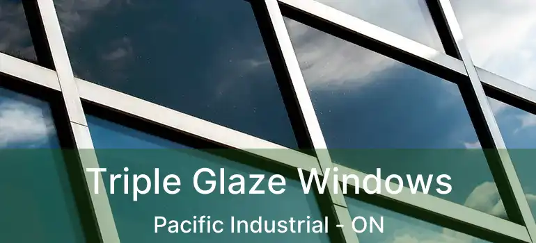  Triple Glaze Windows Pacific Industrial - ON