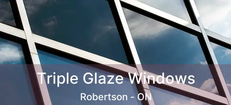  Triple Glaze Windows Robertson - ON