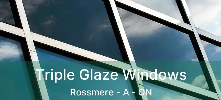  Triple Glaze Windows Rossmere - A - ON