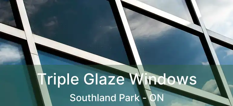  Triple Glaze Windows Southland Park - ON