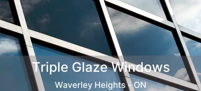  Triple Glaze Windows Waverley Heights - ON