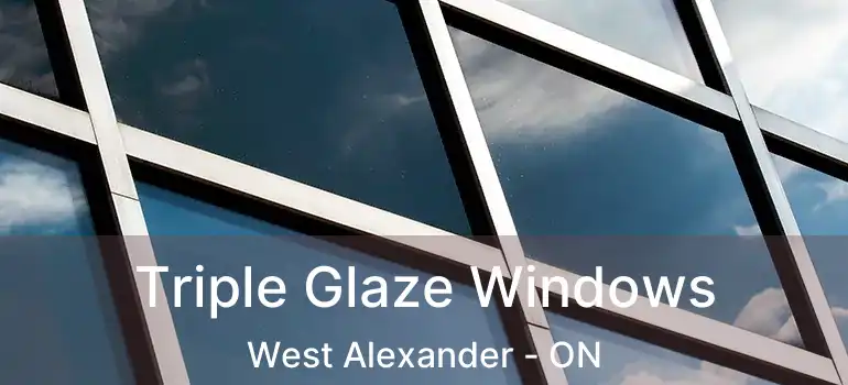  Triple Glaze Windows West Alexander - ON