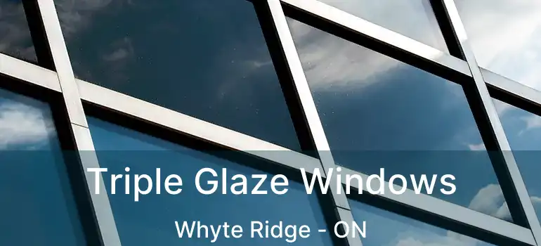  Triple Glaze Windows Whyte Ridge - ON