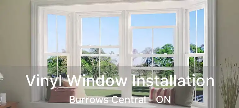  Vinyl Window Installation Burrows Central - ON