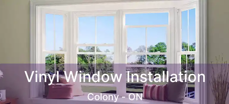  Vinyl Window Installation Colony - ON