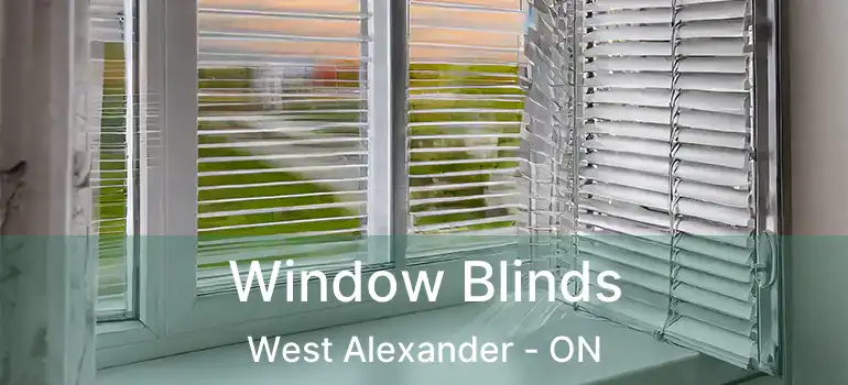 Window Blinds West Alexander - ON