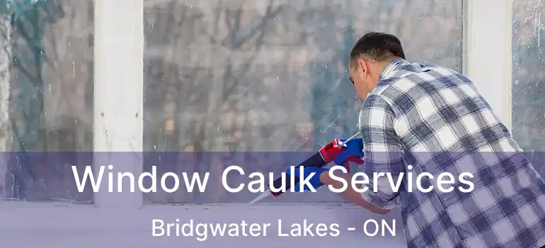  Window Caulk Services Bridgwater Lakes - ON