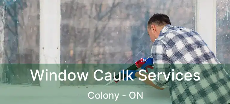  Window Caulk Services Colony - ON
