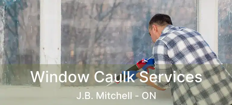  Window Caulk Services J.B. Mitchell - ON