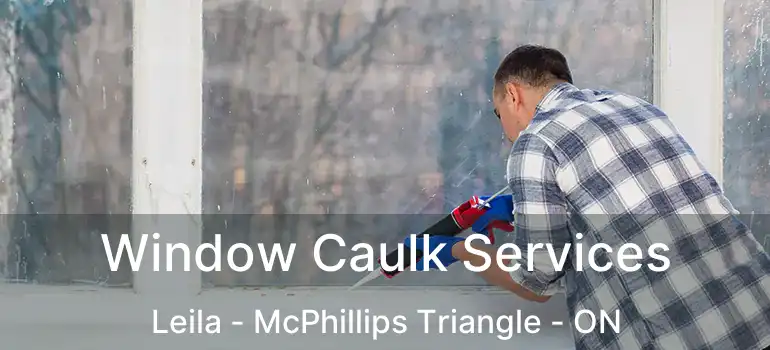  Window Caulk Services Leila - McPhillips Triangle - ON