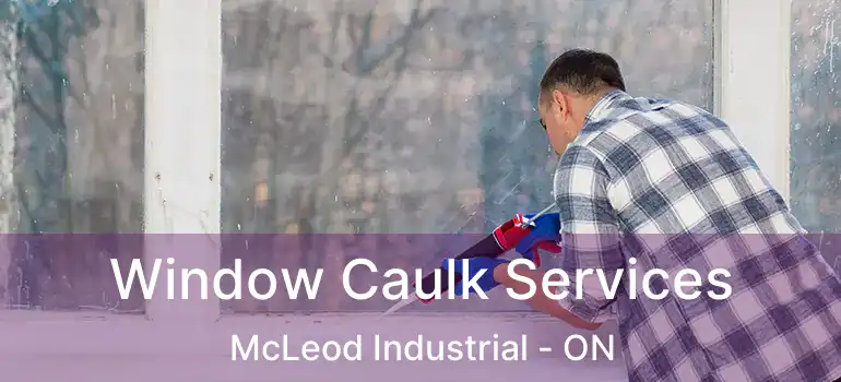  Window Caulk Services McLeod Industrial - ON