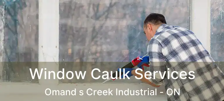 Window Caulk Services Omand s Creek Industrial - ON