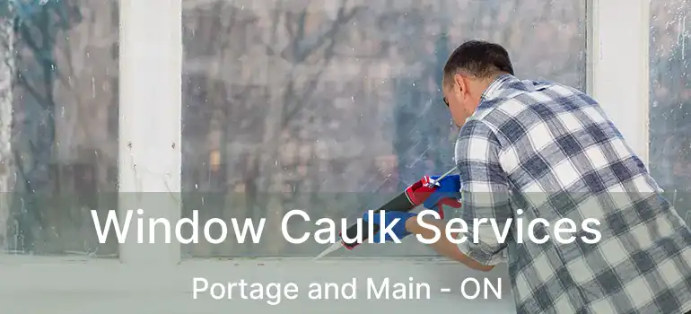 Window Caulk Services Portage and Main - ON