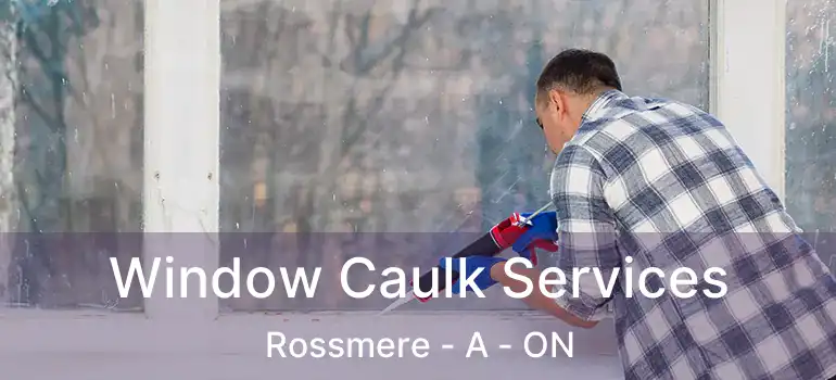  Window Caulk Services Rossmere - A - ON