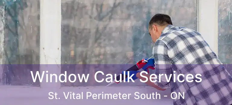  Window Caulk Services St. Vital Perimeter South - ON