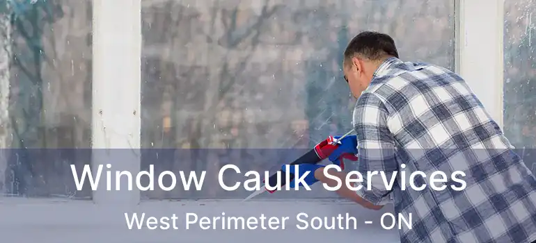  Window Caulk Services West Perimeter South - ON