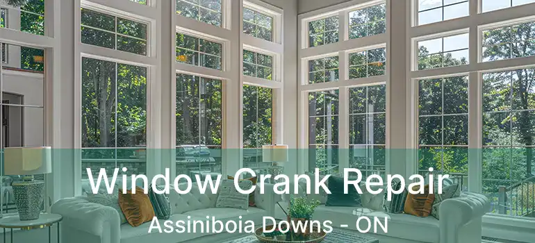  Window Crank Repair Assiniboia Downs - ON