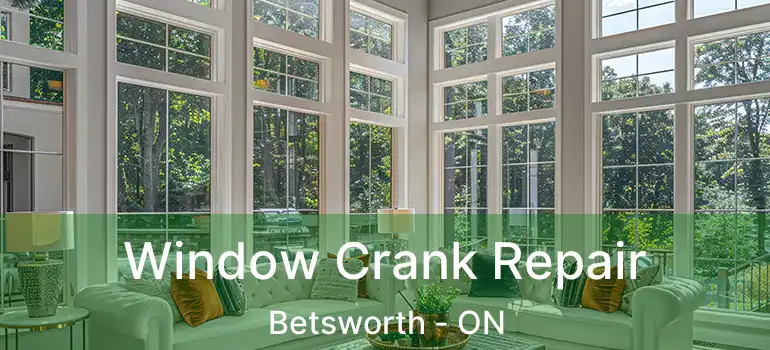  Window Crank Repair Betsworth - ON