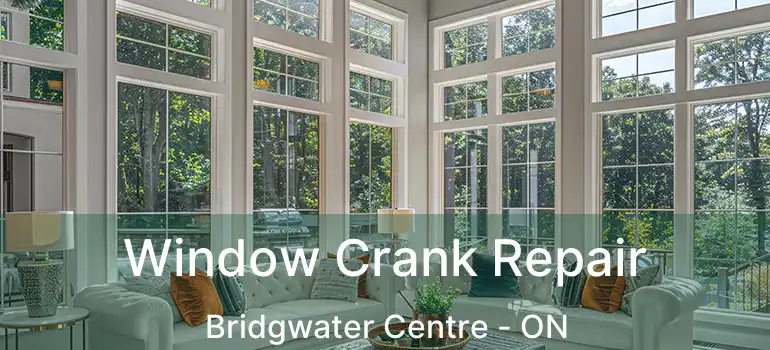  Window Crank Repair Bridgwater Centre - ON
