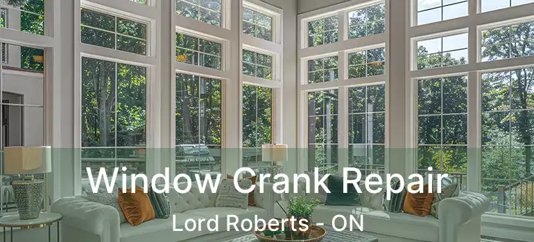  Window Crank Repair Lord Roberts - ON