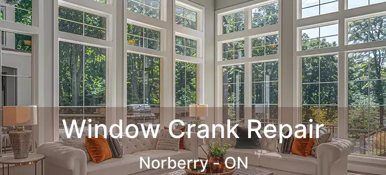  Window Crank Repair Norberry - ON
