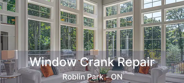  Window Crank Repair Roblin Park - ON
