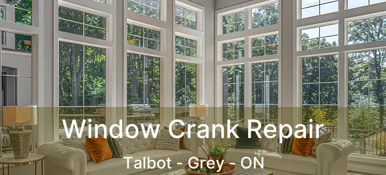  Window Crank Repair Talbot - Grey - ON