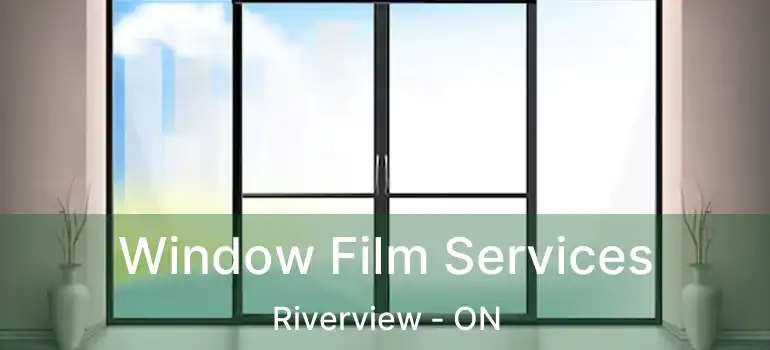  Window Film Services Riverview - ON