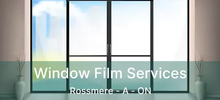  Window Film Services Rossmere - A - ON
