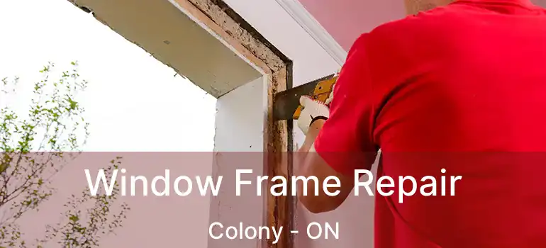 Window Frame Repair Colony - ON