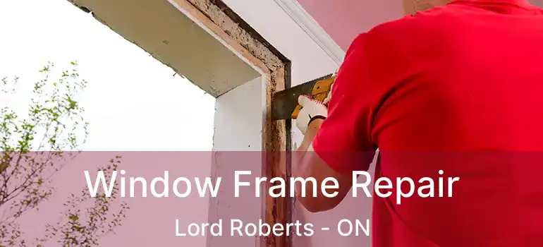  Window Frame Repair Lord Roberts - ON