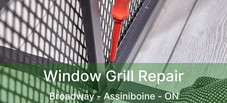  Window Grill Repair Broadway - Assiniboine - ON