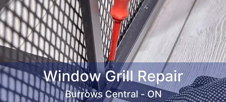  Window Grill Repair Burrows Central - ON