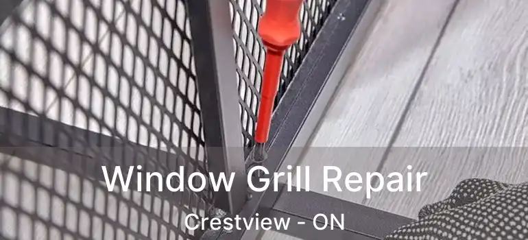  Window Grill Repair Crestview - ON