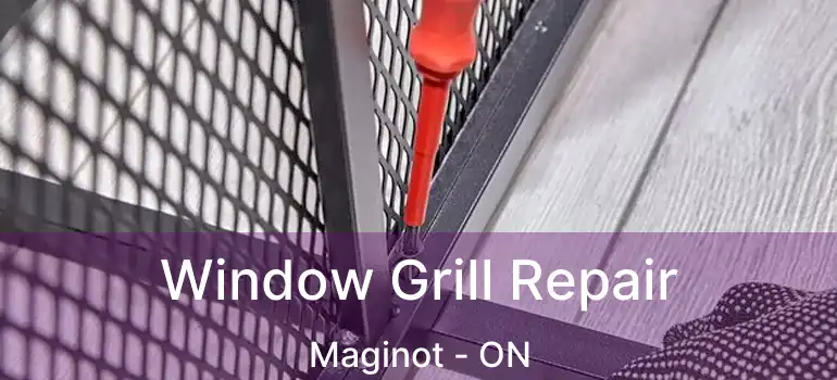  Window Grill Repair Maginot - ON