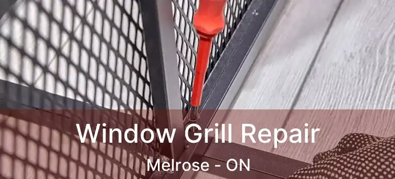  Window Grill Repair Melrose - ON