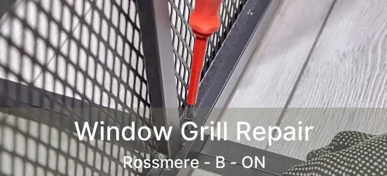  Window Grill Repair Rossmere - B - ON