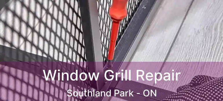  Window Grill Repair Southland Park - ON